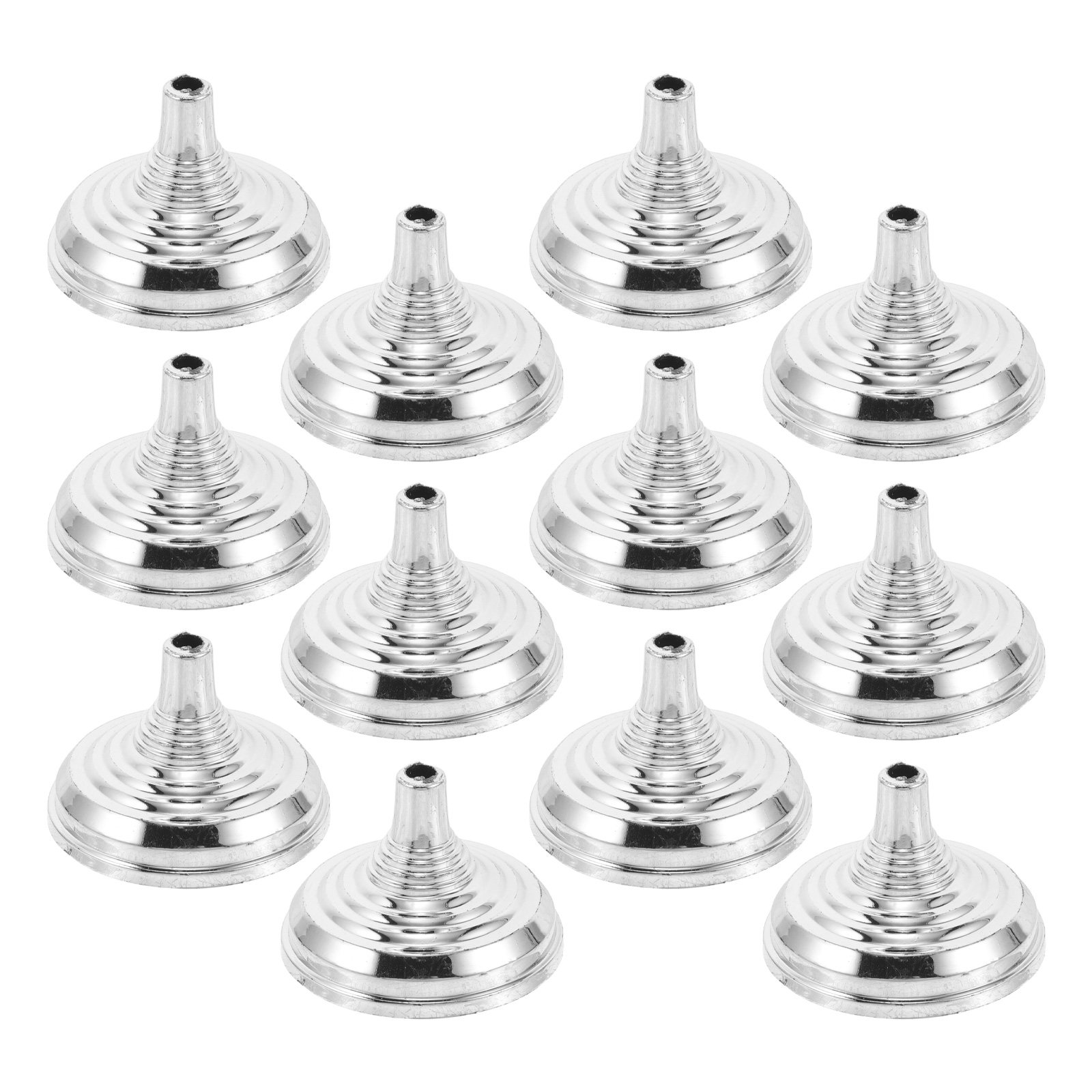 Office Furniture Layout - 12Pcs Silver Mini Desk Flag Stand
