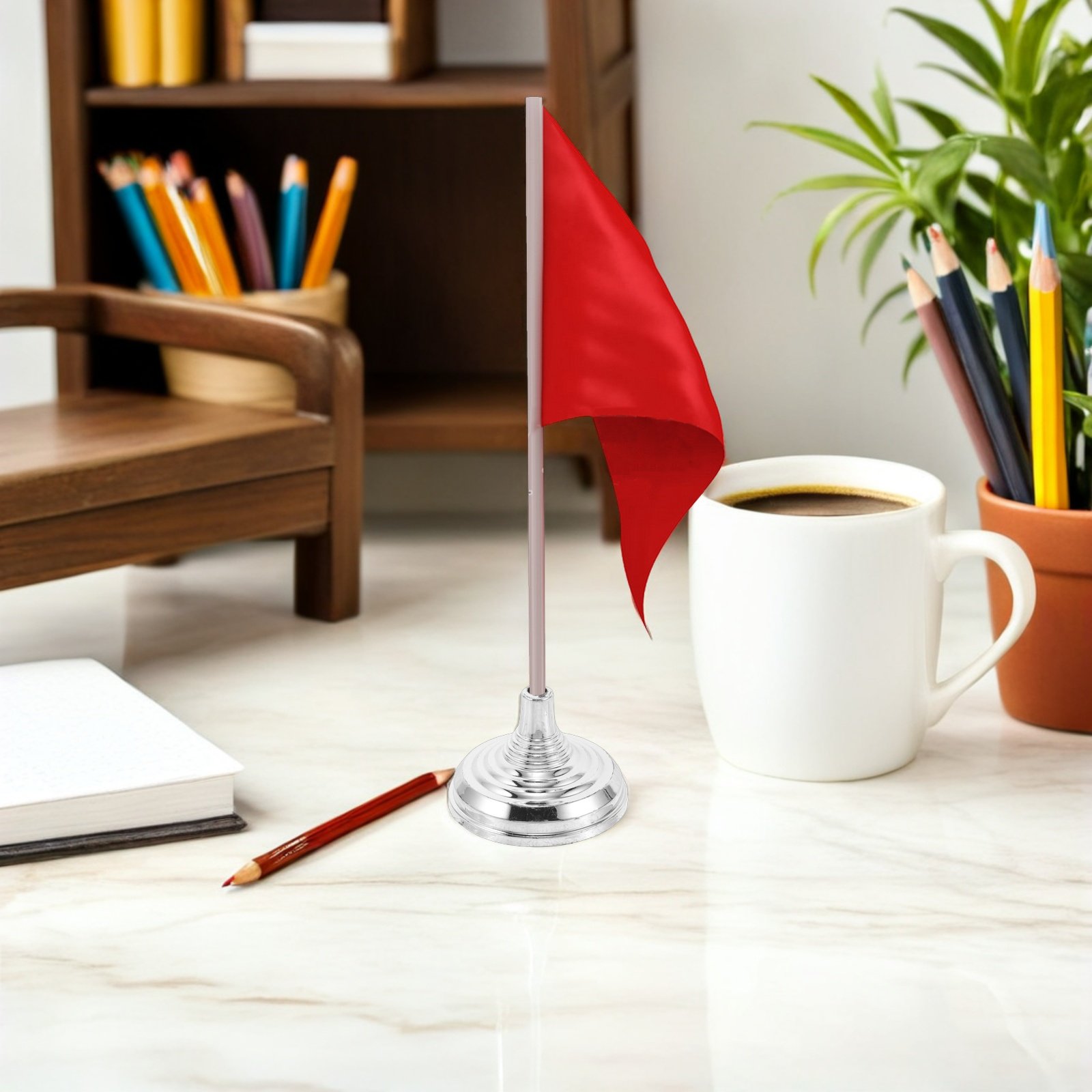 12Pcs Silver Mini Desk Flag St - Office Furniture Layout recension och pris