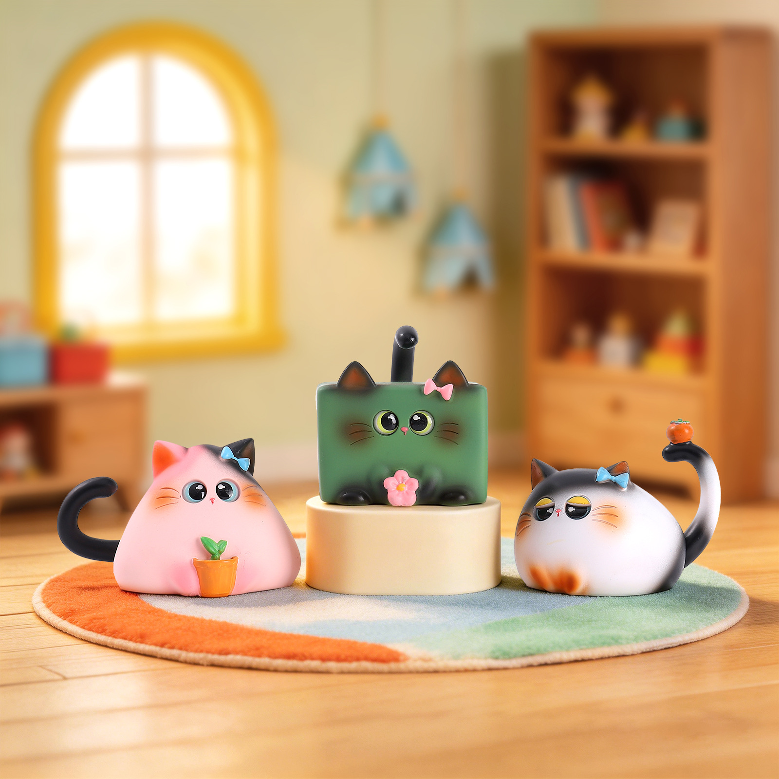 Blind Box Cat Figurine Resin C - Office Furniture Layout recension och pris