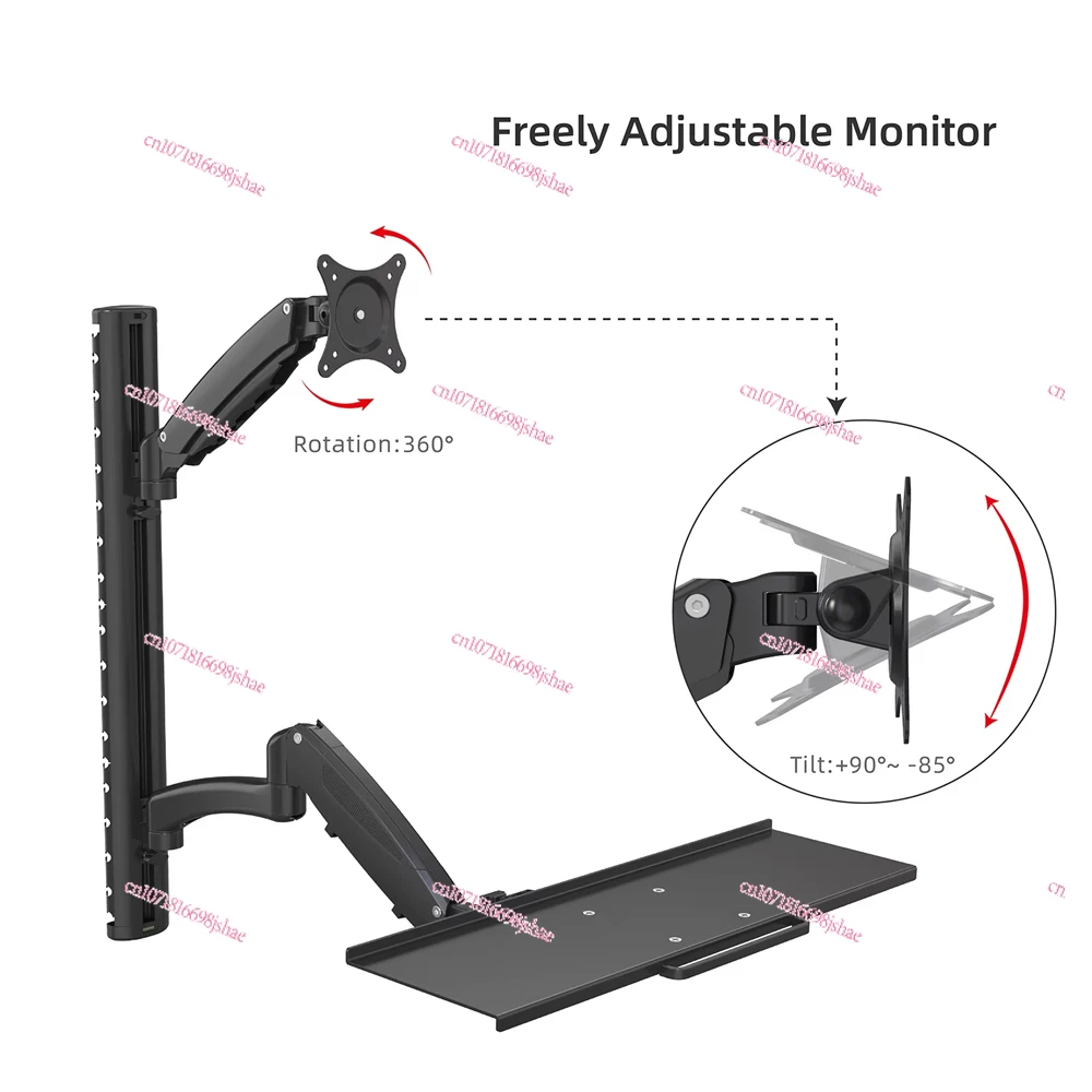 Height-adjustable Single-arm M - Adjustable Monitor Mount recension och pris