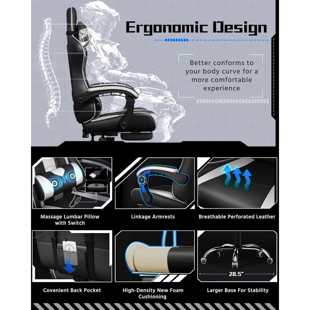 Customizable Ergonomic Gaming  - Office X Furniture recension och pris